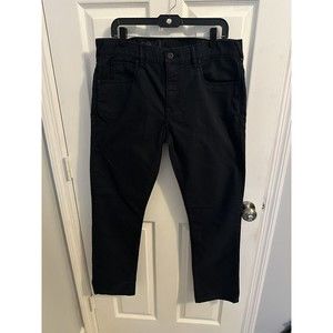 Hurley 84' Slim Ft Jeans Mens 34x30 Dark Wash Tapered Leg Stretch Nike Dri Fit